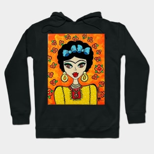 Fridi_baby naranja Hoodie